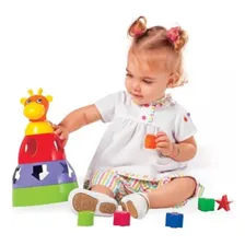 Kit 2 Brinquedo Educativo Encaixar Empilhar Bebe 1ano Foto mini 4