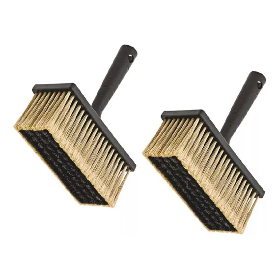 Kit 2 Broxas Retangular Base Pvc 18x7,5cm - Condor Cerdas Bege Foto 1