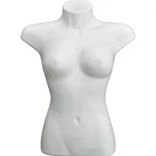 Kit 2 Bustos Femininos De Plástico Na Cor Branco Foto mini 1