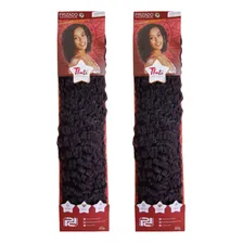 Kit 2 Cabelo Sintético Thati Frizado Crochet Braid Fioafio Cor 04 Foto  mini 1