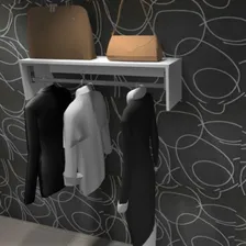 Kit 2 Cabideiro Arara De Roupa Closet 90cm Mdf Foto mini  3
