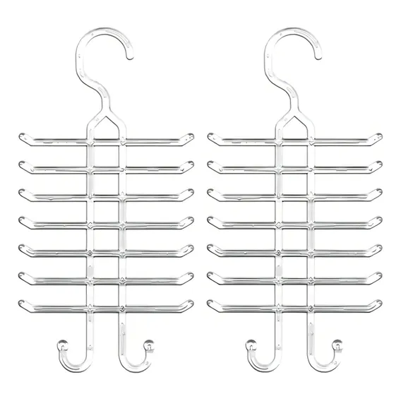 Kit 2 Cabides Para Gravatas Cintos Suporte Organizador De Cl Foto 1