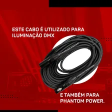 Kit 2 Cabo De Microfone Balanceado Xlr Macho Xlr Femea 10m Foto mini 4
