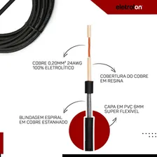 Kit 2 Cabo P10 P10 Mono P/ Violão Guitarra Baixo 10m Metros Foto mini 4