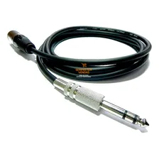 Kit 2 Cabos Áudio Blindado Canon Xlr Macho P10 Estéreo 3 Mts Foto  mini 1