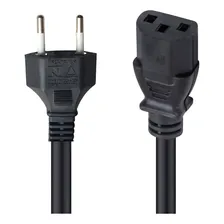 Kit 2 Cabos Força Energia Padrão Monitor Pc 110v/220v Foto mini  2