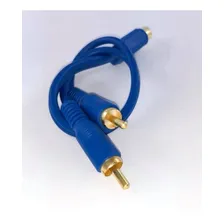 Kit 2 Cabos Y: 2 Rca Macho + 1 Rca Fêmea Dourado 20cm Foto mini 2