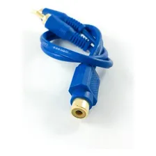 Kit 2 Cabos Y: 2 Rca Macho + 1 Rca Fêmea Dourado 20cm Foto mini 3