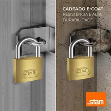 Kit 2 Cadeado Stam Armário Mala Janela 20mm Foto mini 4