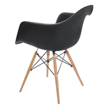 Kit 2 Cadeiras Eames Braço Polipropileno Base Madeira Foto mini 2
