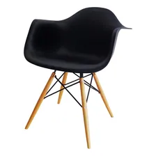 Kit 2 Cadeiras Eames Braço Polipropileno Base Madeira Foto mini 3