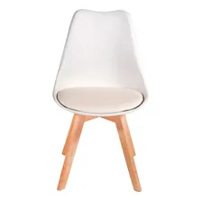 Kit 2 Cadeiras Leda Saarinen Wood Branco Foto mini  2