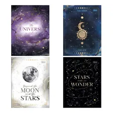 Kit 2 Caderno Brochura Brochurão Magic Espaço Galaxia Signos Foto  mini 1