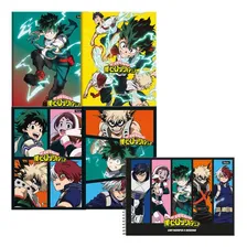 Kit 2 Caderno Brochurão My Hero Academia + 1 Caderno Desenho Foto mini 1