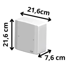 Kit 2 Caixa De Passagem 20x20cm Elétrica Ilumi Sobrepor Cor Branco Foto mini  3