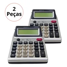 Kit 2 Calculadora Com Duplo Visor + Testa Dinheiro Falso Foto mini 1