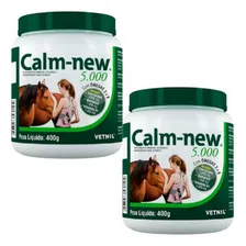 Kit 2 Calm New 5.000 400g Suplemento Calmante P/ Equinos Foto mini 1