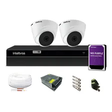 Kit 2 Camera De Segurança Dome 720p Dvr Intelbras 4 Ch 1tb Foto mini 1
