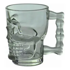 Kit 2 Caneca Copo Caveira 500 Chopp Cerveja De Vidro Foto mini 3