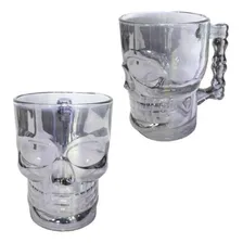 Kit 2 Caneca Copo Caveira 500 Chopp Cerveja De Vidro Foto mini 1