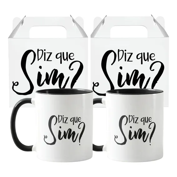 Kit 2 Canecas Convite Especial Para Padrinhos De Casamento Foto 1