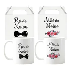 Kit 2 Canecas Personalizadas Para Casamento Pais Do Noivo Foto  mini 1