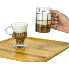 Kit 2 Canecas Vidro Borossilicato Stripes 280ml Foto mini 3
