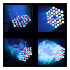 Kit 2 Canhao Refletor Led Par 64 Rgb 18 Led 1w Dmx Digital 110v/220v (bivolt) Foto mini 3