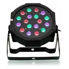 Kit 2 Canhao Refletor Led Par 64 Rgb 18 Led 1w Dmx Digital 110v/220v (bivolt) Foto mini 2