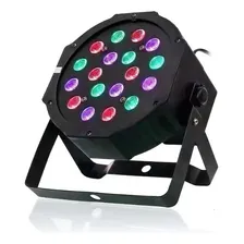 Kit 2 Canhao Refletor Led Par 64 Rgb 18 Led 1w Dmx Digital 110v/220v (bivolt) Foto mini 1