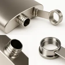 Kit 2 Cantil De Bolso Inox Porta Bebidas Whisky/vodka Foto mini 4