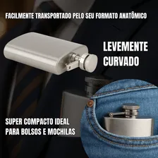 Kit 2 Cantil De Bolso Inox Porta Bebidas Whisky/vodka Foto mini 2