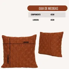 Kit 2 Capa Almofada Decorativa Escritorio 45x45 Tricot Tric么 Cor Terracota Capa Almofada 45x45 Decorativa Foto mini 4