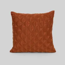 Kit 2 Capa Almofada Decorativa Escritorio 45x45 Tricot Tricô Cor Terracota Capa Almofada 45x45 Decorativa Foto mini  2