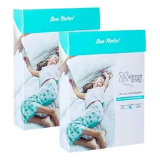 Kit 2 Capa Antiácaro Para Travesseiro 100% Pvc - Alergoshop Cor Branco Foto mini  2
