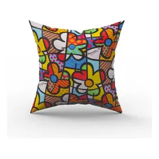 Kit 2 Capas Almofada Acqua Linea Impermeável Romero Britto Cor Estampado Foto mini  2