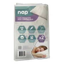 Kit 2 Capas Impermeável Travesseiro Anti-ácaro Com Zíper Foto mini 1