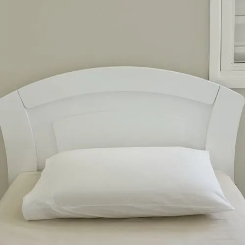 Kit 2 Capas Para Travesseiro Malha Algodão Branco Com Ziper Foto 1