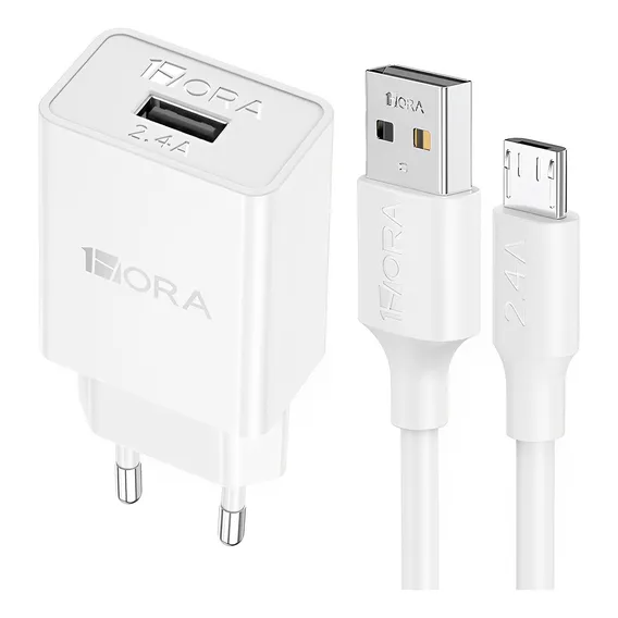 Kit-2 Carregador Parede 1hora 2.4a+cabo Usb A/micro Usb Foto 1