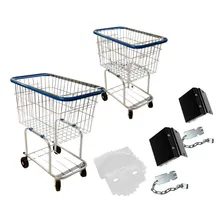 Kit 2 Carrinhos 140l + 2 Travas + 60 Cartões Personalizados Foto mini 1