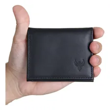 Kit 2 Carteiras De Couro Slim Masculina Qualidade Reforçado Cor Preto Foto mini 3