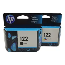 Kit 2 Cartuchos Hp 122 Preto E Colorido Para 1000 2050 3050 Foto  mini 1
