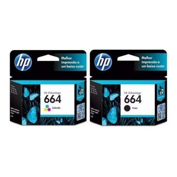 Kit 2 Cartuchos Hp 664 Hp 2136 3636 3836 4536 4676 Foto 1