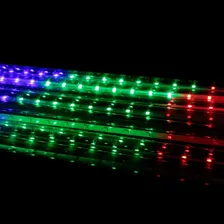 Kit 2 Cascata 8 Tubos Queda Chuva Gelo 50cm Luz Rgb 110v 220v (bivolt) Foto mini 3
