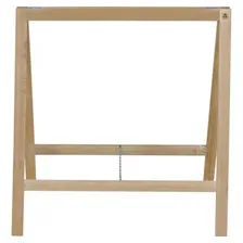 Kit 2 Cavaletes De Madeira Natural 75x80cm Até 140kg Belfix Cor Marrom Foto mini  3