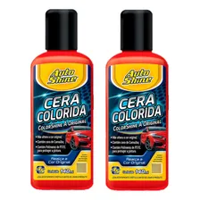 Kit 2 Cera Colorshine Vermelha Clara Autoshine 140ml Foto mini 1