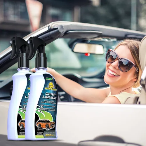 Kit 2 Cera Líquida Carnaúba Cristalizadora Spray Autoshine Foto 1