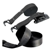 Kit 2 Cinta Catraca Carga 3 Toneladas 50mm 10 Metros Cor Preto Foto mini 1
