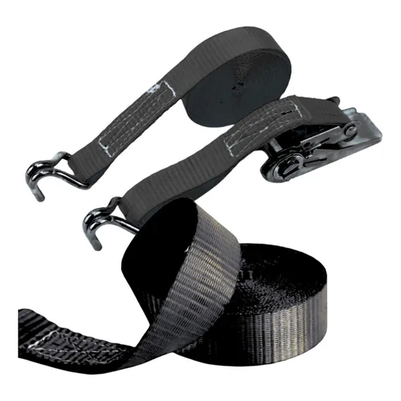Kit 2 Cinta Catraca Carga 3 Toneladas 50mm 10 Metros Cor Preto Foto 1