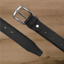 Kit 2 Cintos Masculinos Social Couro Legitimo Preto / Marrom Cor Preto/marrom Tamanho Único Foto mini 4
